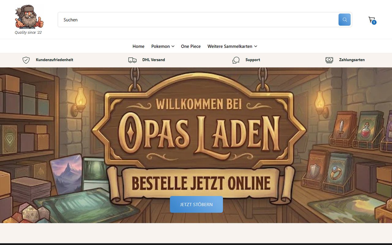 Opas Laden – Pokémon TCG Online Shop